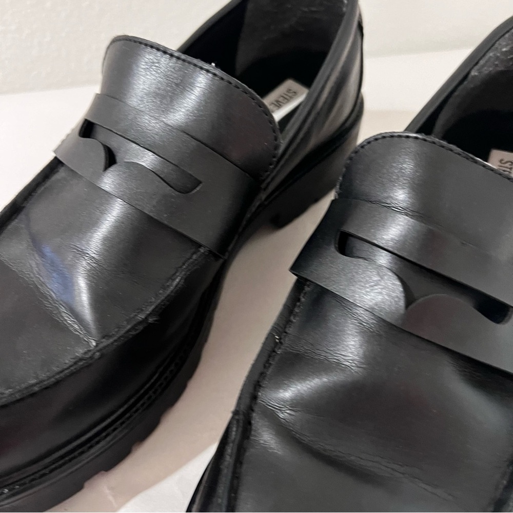 Steve Madden Black Loafers Size 10 - Picture 9 of 12